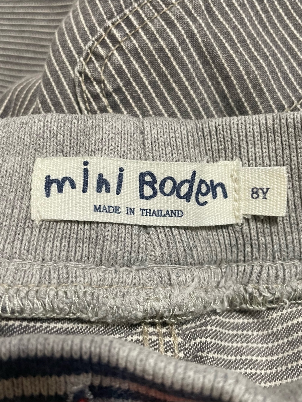 Mini Boden Boys Stripe Cotton Pants size Boys 8 - Picture 3 of 4